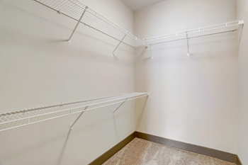 Expansive walk-in closets